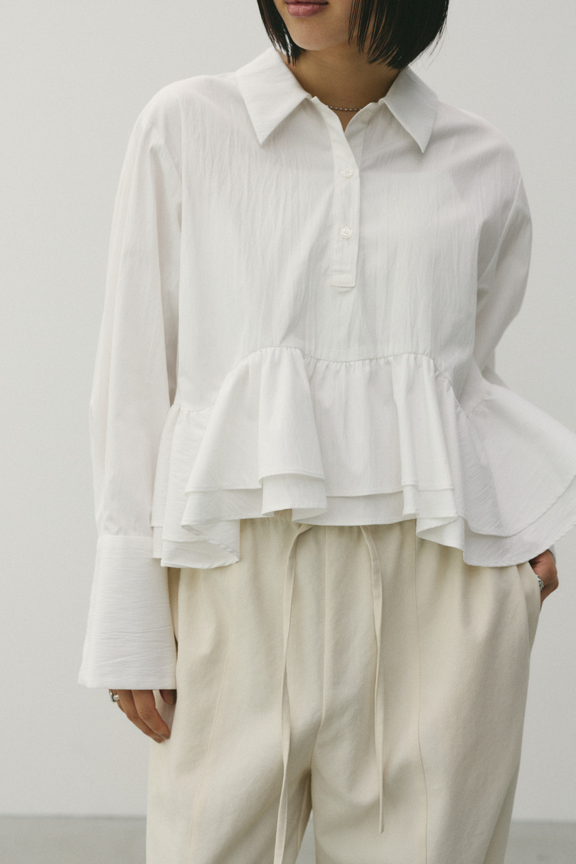 ヘムフリルシャツ 詳細画像 WHT 6