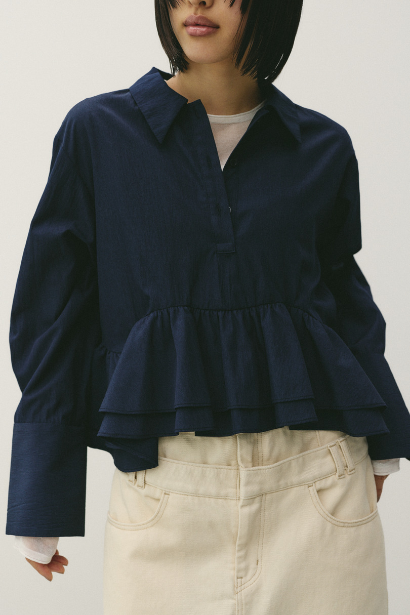 ヘムフリルシャツ