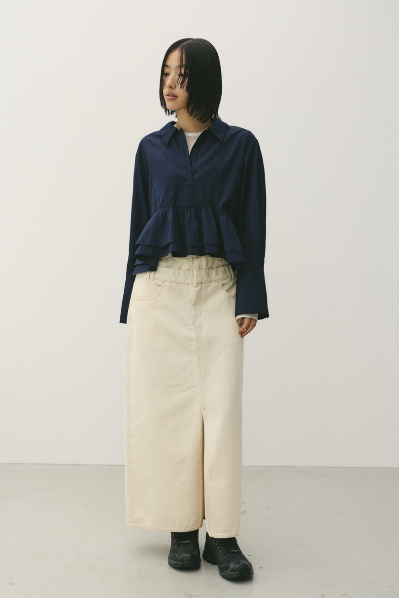 ヘムフリルシャツ 詳細画像 NVY 3