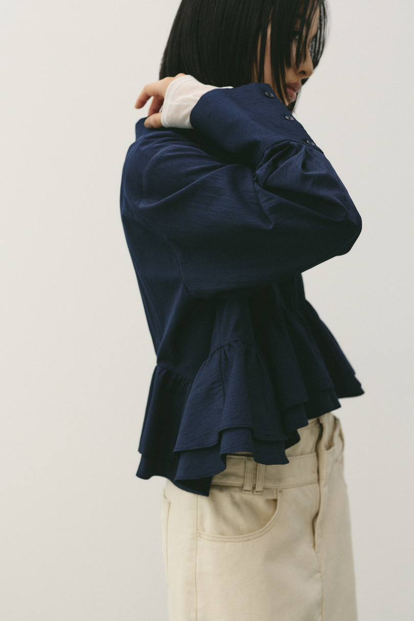 ヘムフリルシャツ 詳細画像 NVY 6