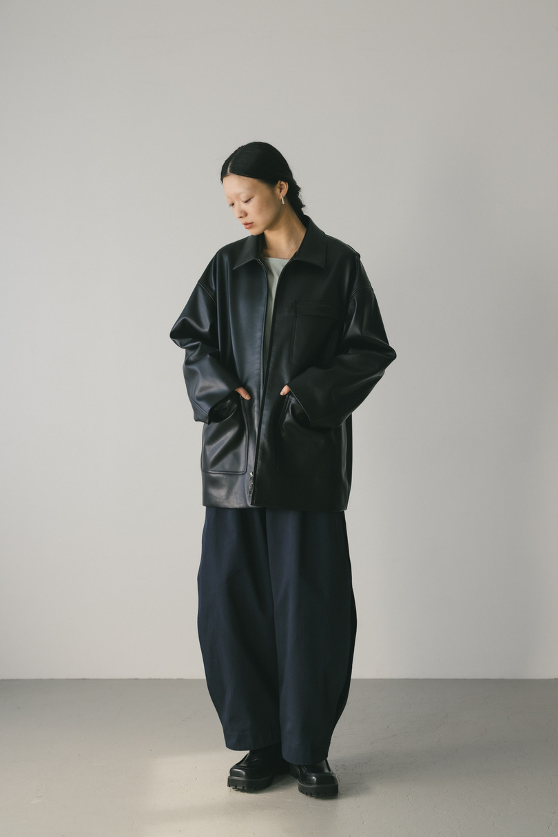 フェイクレザージャケット 詳細画像 BLK 2