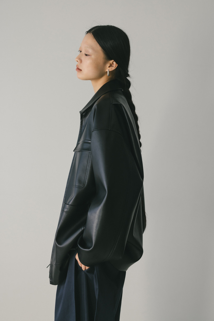 フェイクレザージャケット 詳細画像 BLK 4
