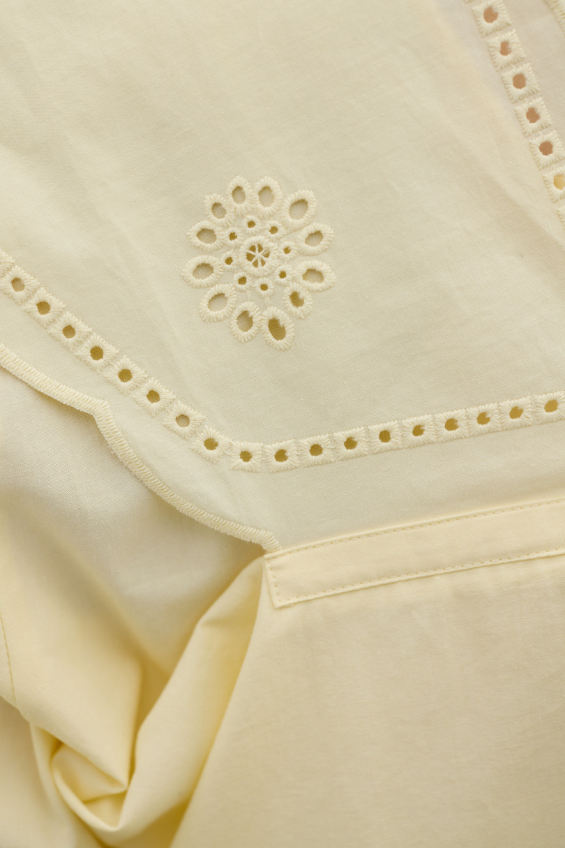 カットワークカラーブラウス 詳細画像 L/YEL 11