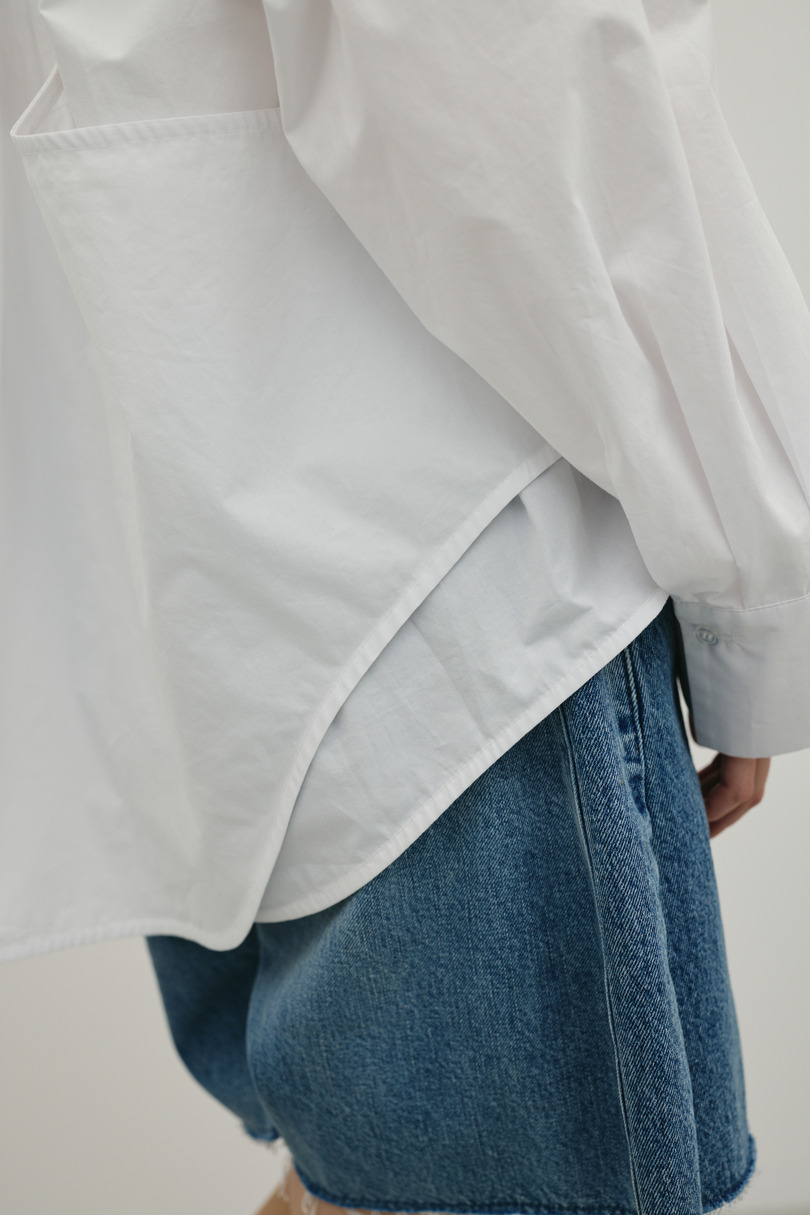 バックオープンデザインシャツ 詳細画像 WHT 10