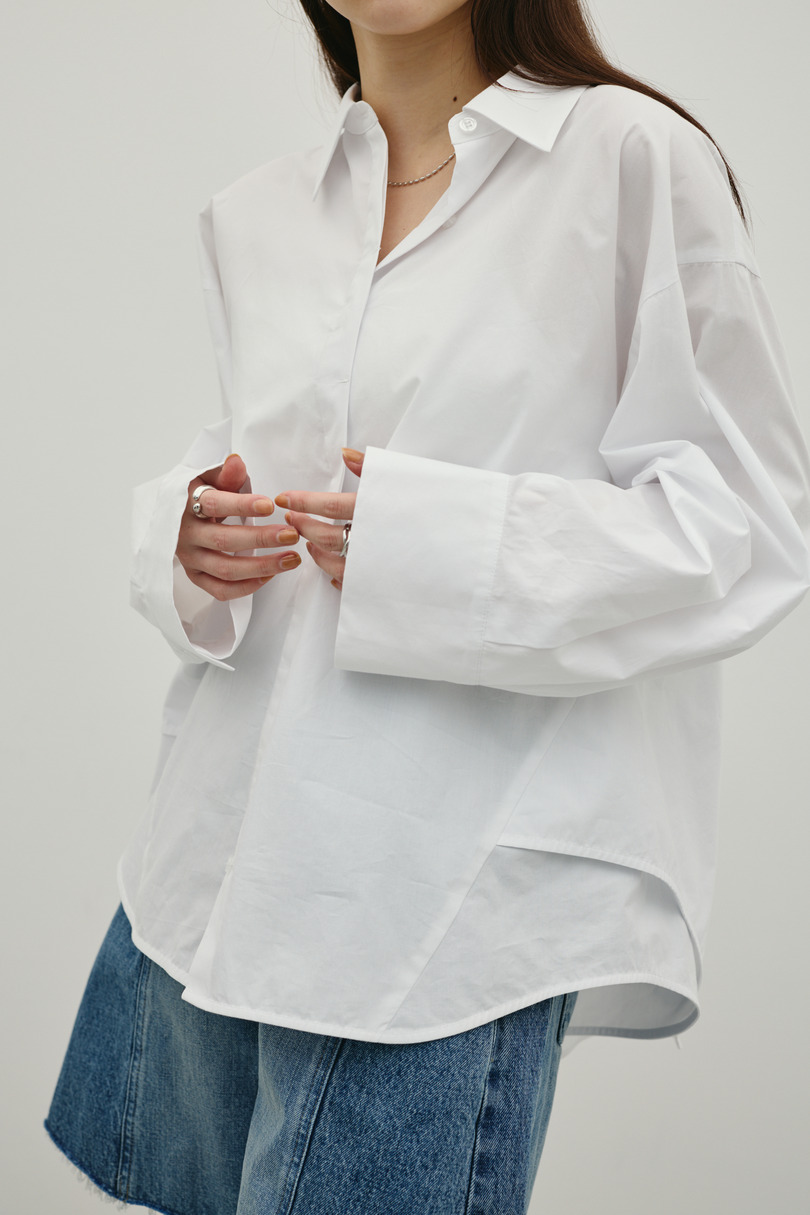 バックオープンデザインシャツ 詳細画像 WHT 7