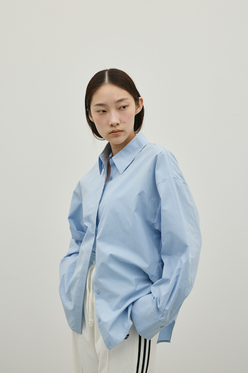 バックオープンデザインシャツ 詳細画像 SAX 8