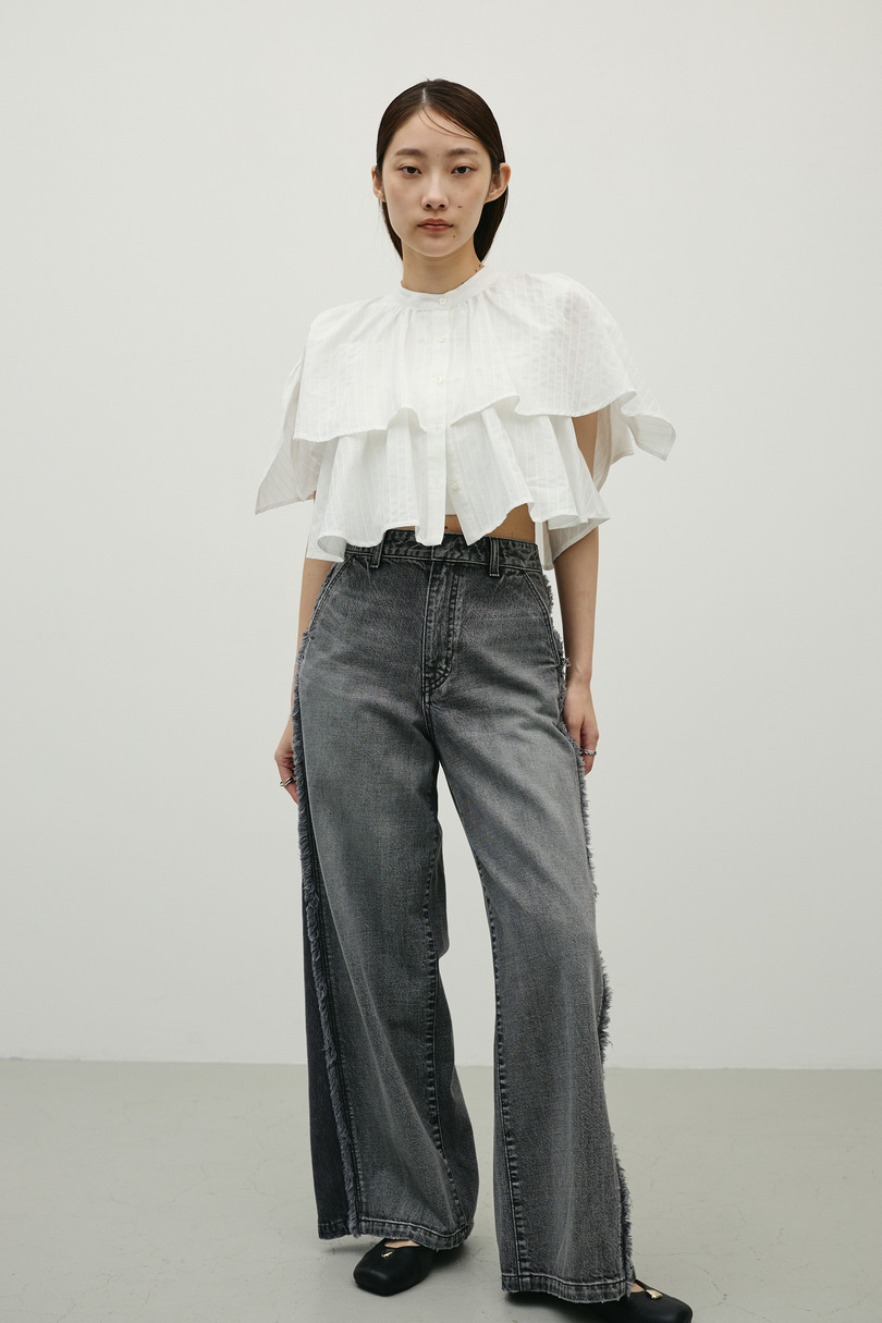 ティアードフリルシャツ 詳細画像 WHT 3