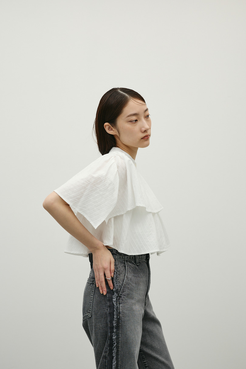 ティアードフリルシャツ 詳細画像 WHT 5