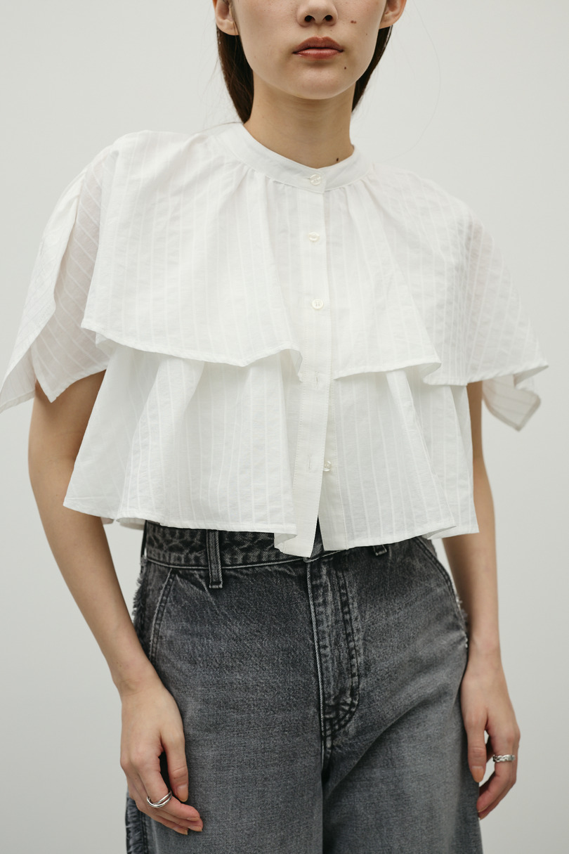 ティアードフリルシャツ 詳細画像 WHT 6