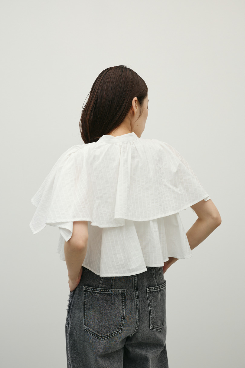 ティアードフリルシャツ 詳細画像 WHT 7