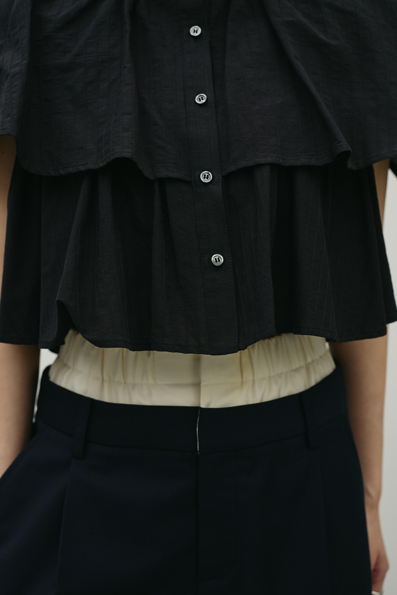 ティアードフリルシャツ 詳細画像 BLK 10