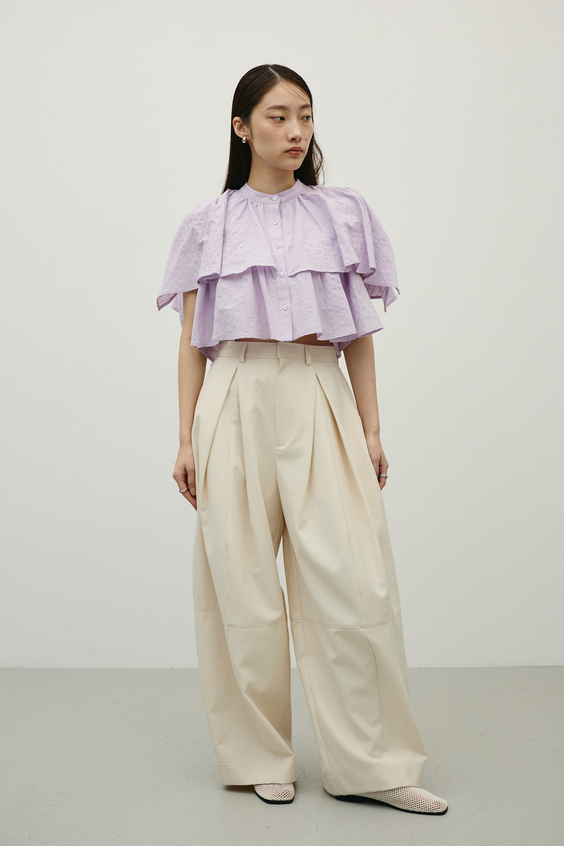 ティアードフリルシャツ