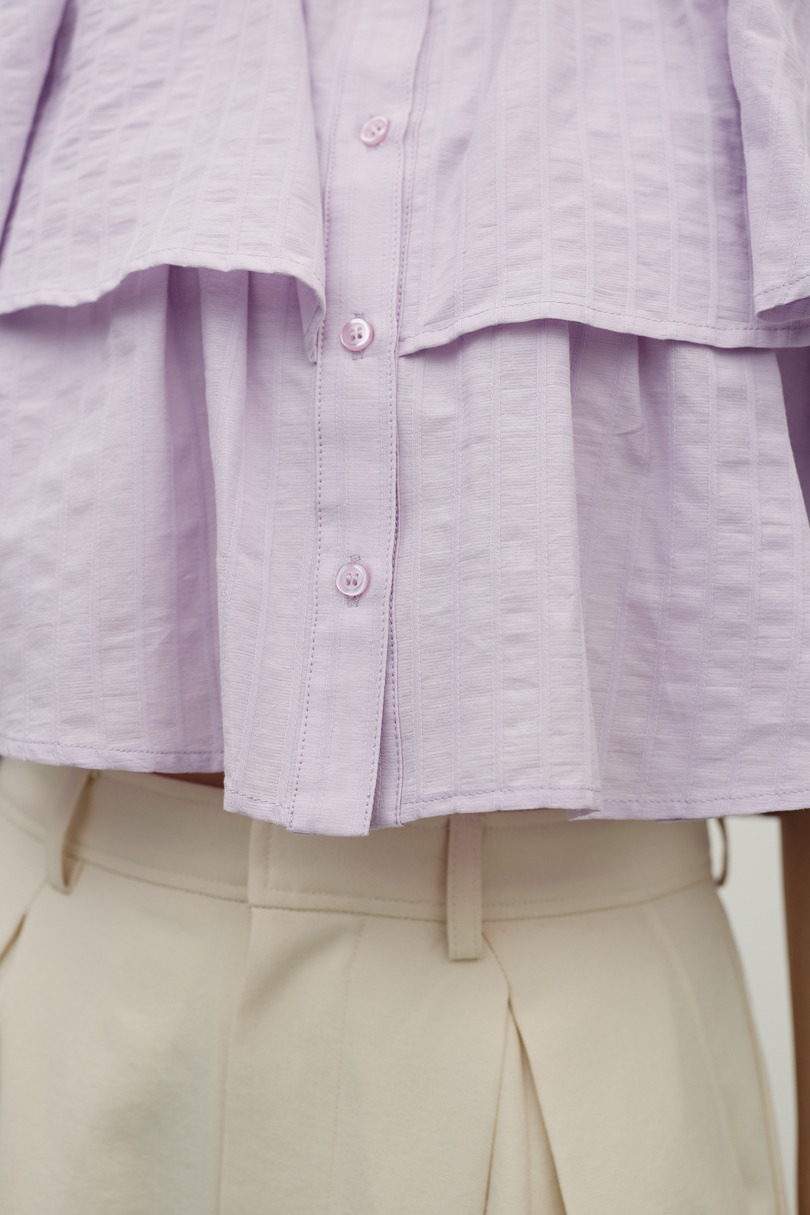 ティアードフリルシャツ 詳細画像 PUR 10