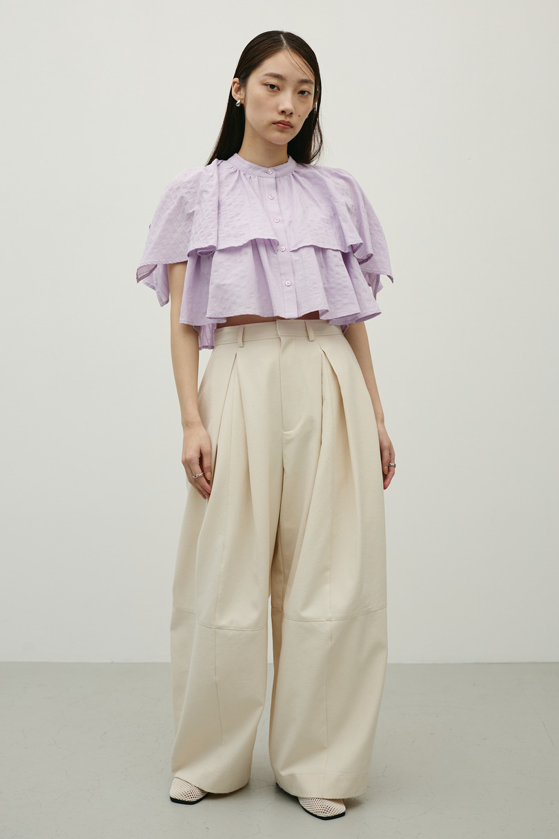 ティアードフリルシャツ 詳細画像 PUR 2