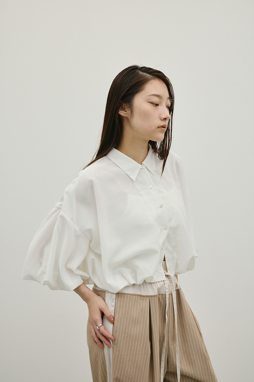 バルーンスリーブシャツ 詳細画像 WHT 4