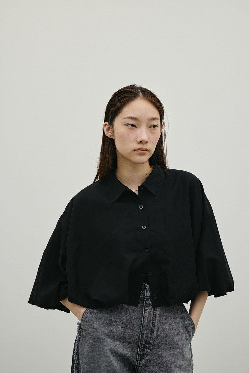 バルーンスリーブシャツ 詳細画像 BLK 3