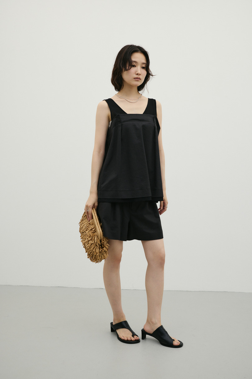 リネンミックスコンビネーションタンク 詳細画像 BLK 2