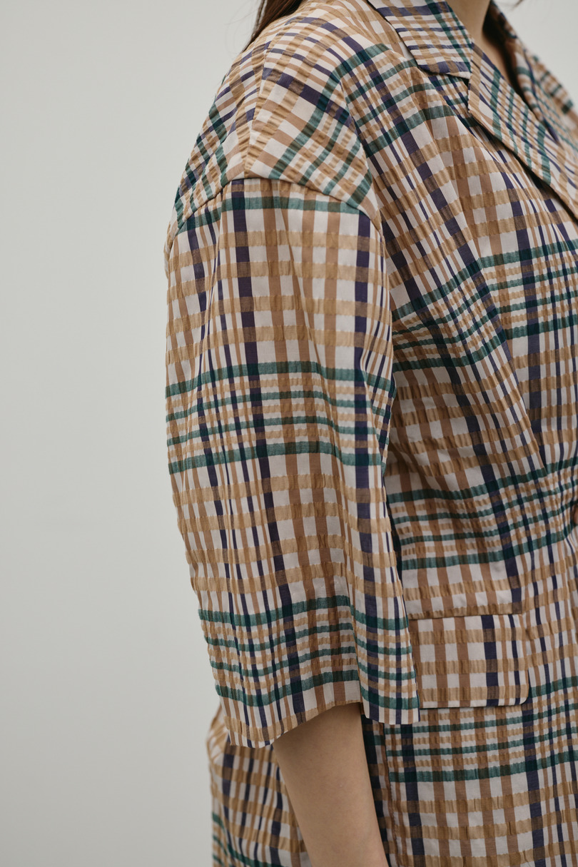 シアーチェックジャケット 詳細画像 柄BEG 12