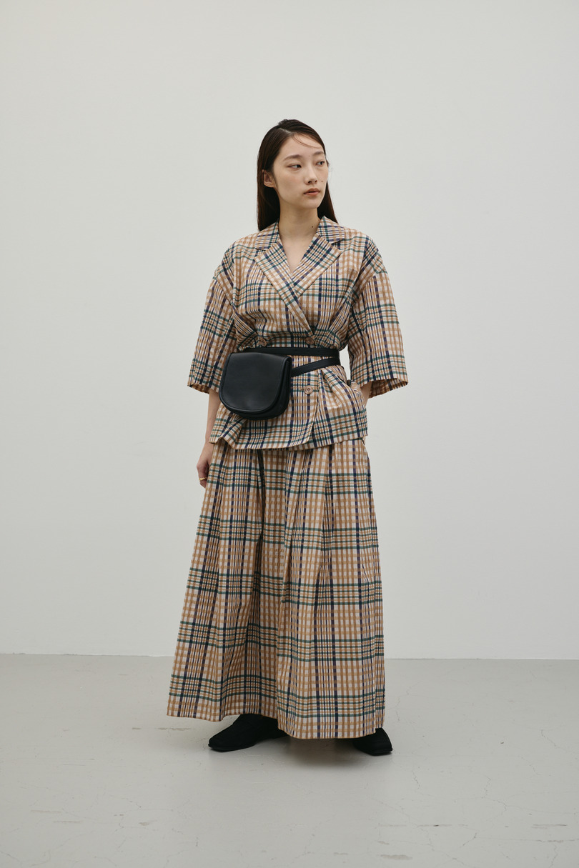 シアーチェックジャケット 詳細画像 柄BEG 2