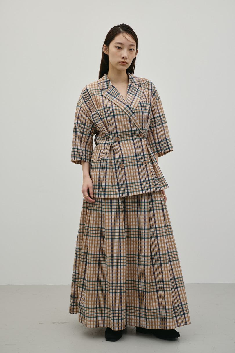 シアーチェックジャケット 詳細画像 柄BEG 4