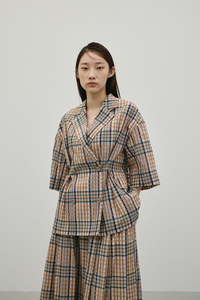 シアーチェックジャケット 詳細画像 柄BEG 6