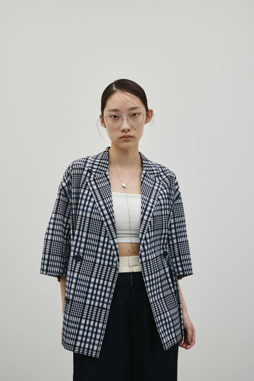 シアーチェックジャケット 詳細画像 柄NVY 6