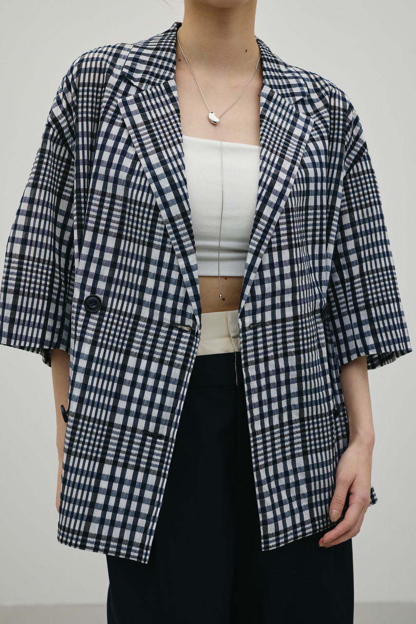 シアーチェックジャケット 詳細画像 柄NVY 8