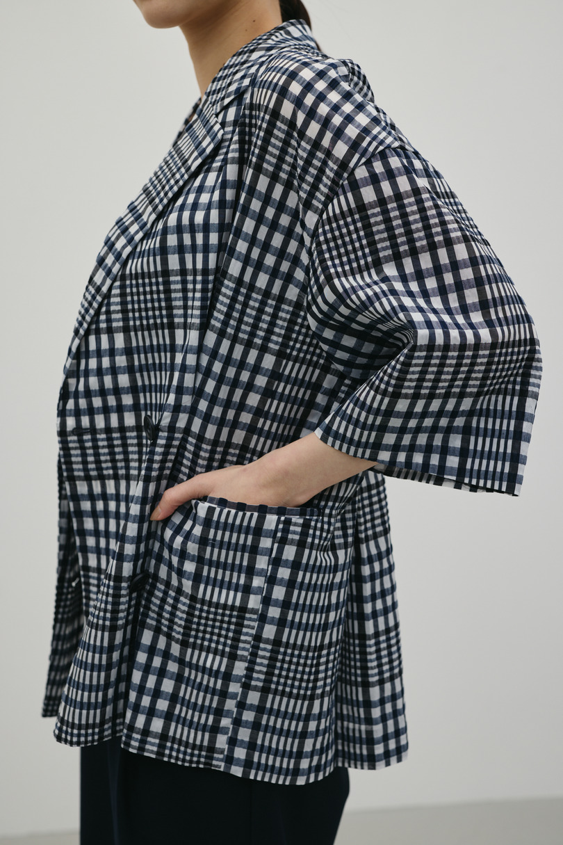 シアーチェックジャケット 詳細画像 柄NVY 9