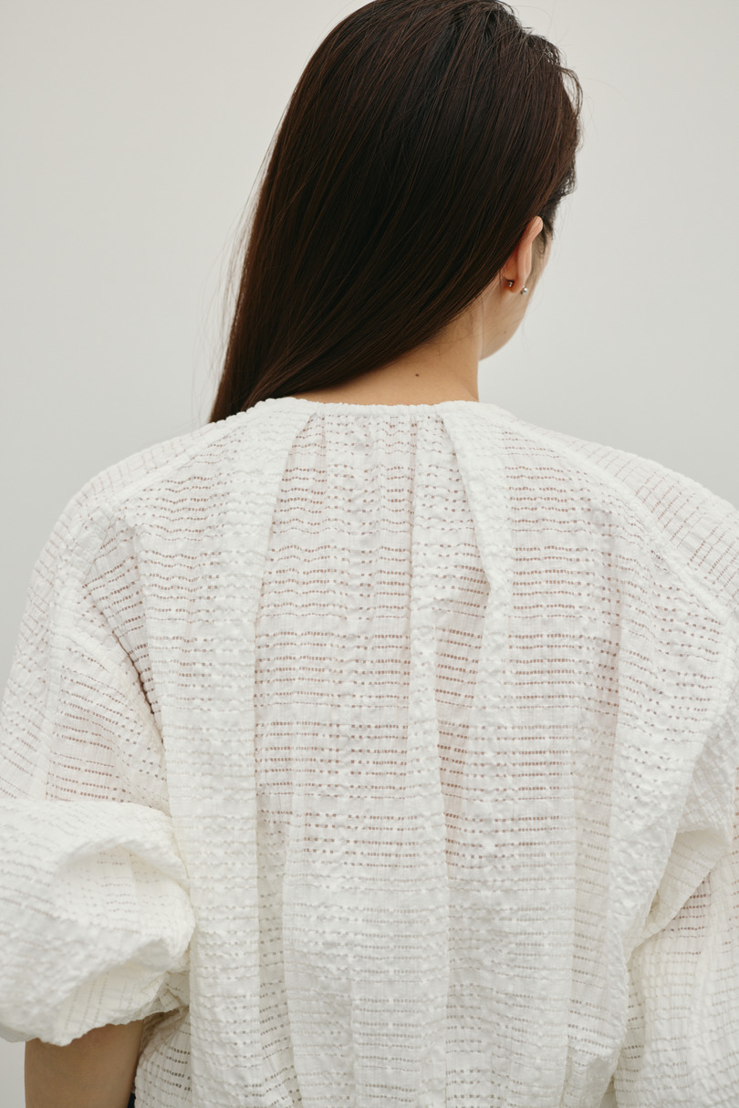 ボリュームスリーブレースブルゾン 詳細画像 WHT 12