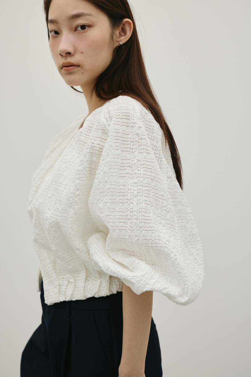 ボリュームスリーブレースブルゾン 詳細画像 WHT 7