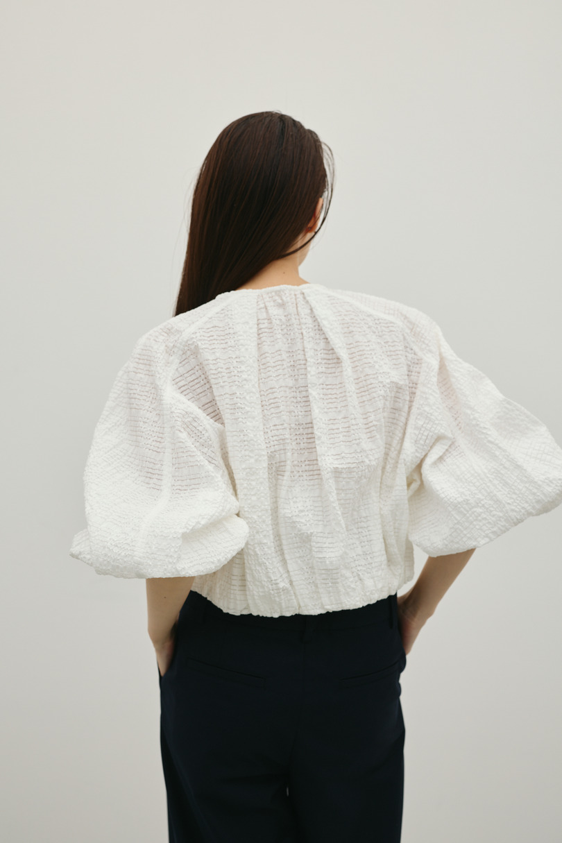 ボリュームスリーブレースブルゾン 詳細画像 WHT 8