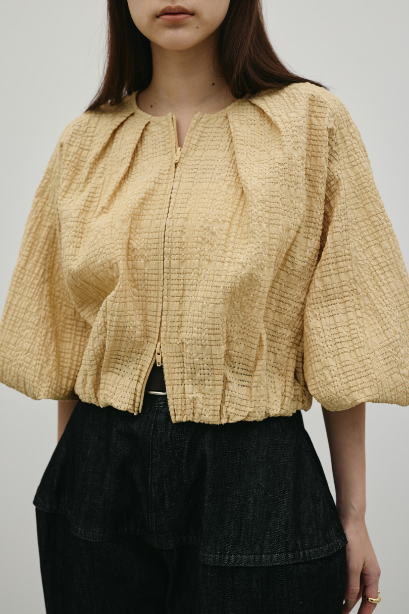 ボリュームスリーブレースブルゾン 詳細画像 YEL 5