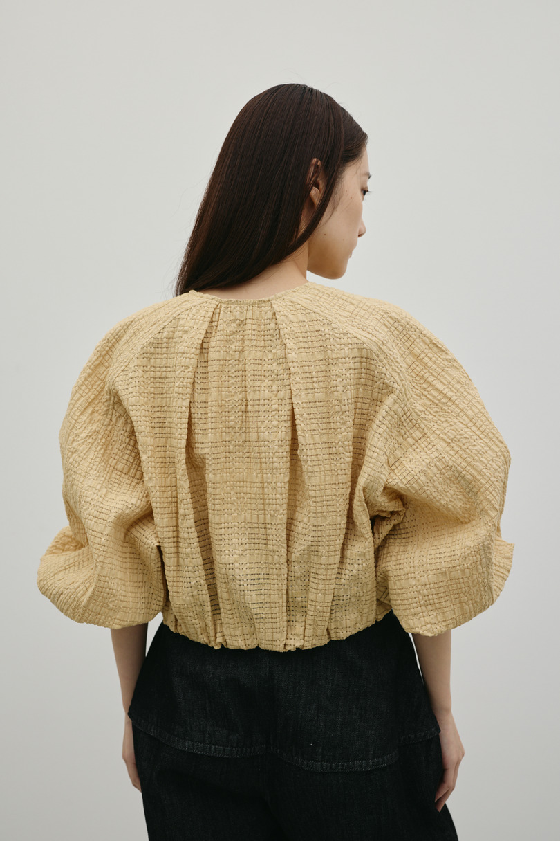 ボリュームスリーブレースブルゾン 詳細画像 YEL 6