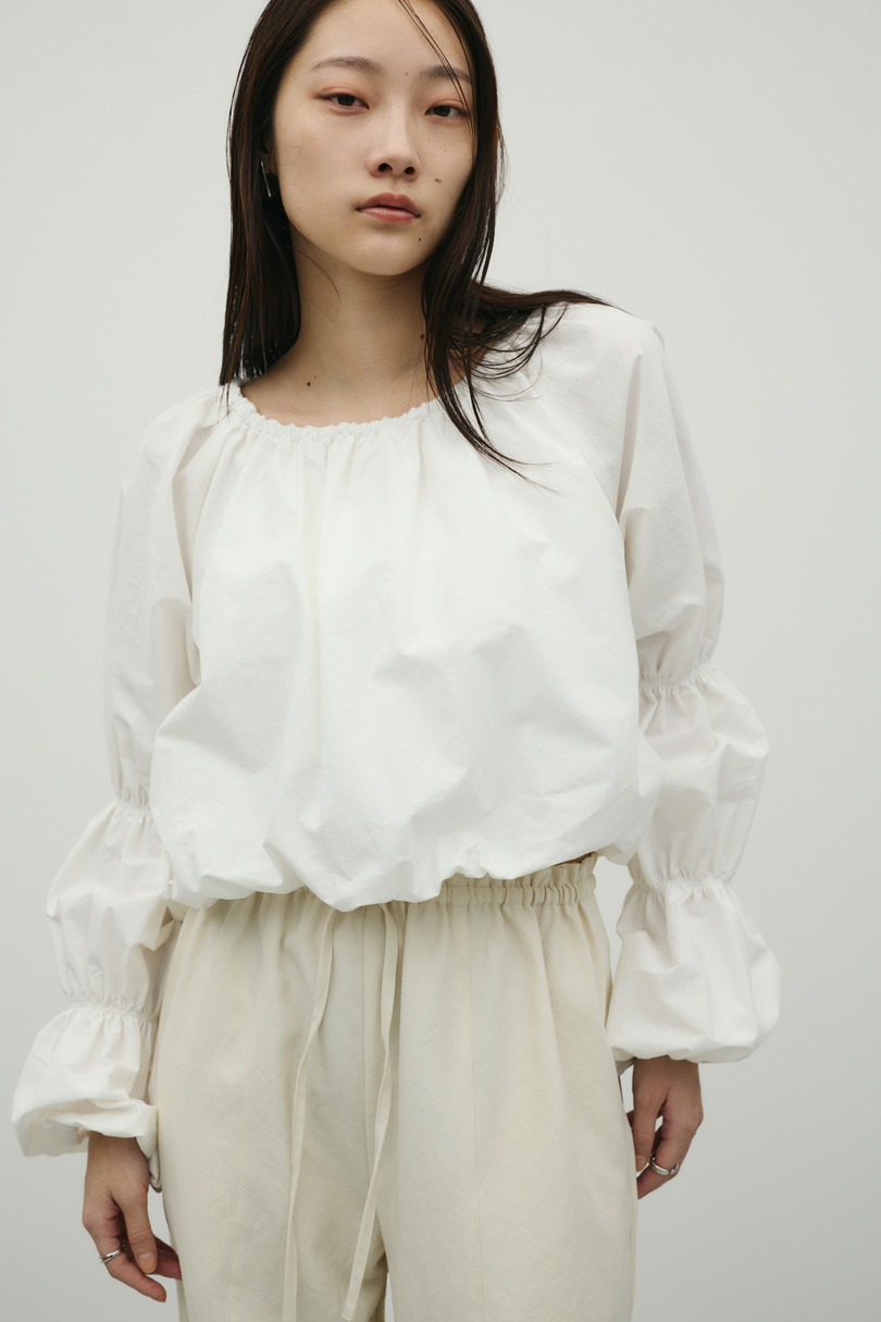 ランタンスリーブオフショルトップ 詳細画像 WHT 7