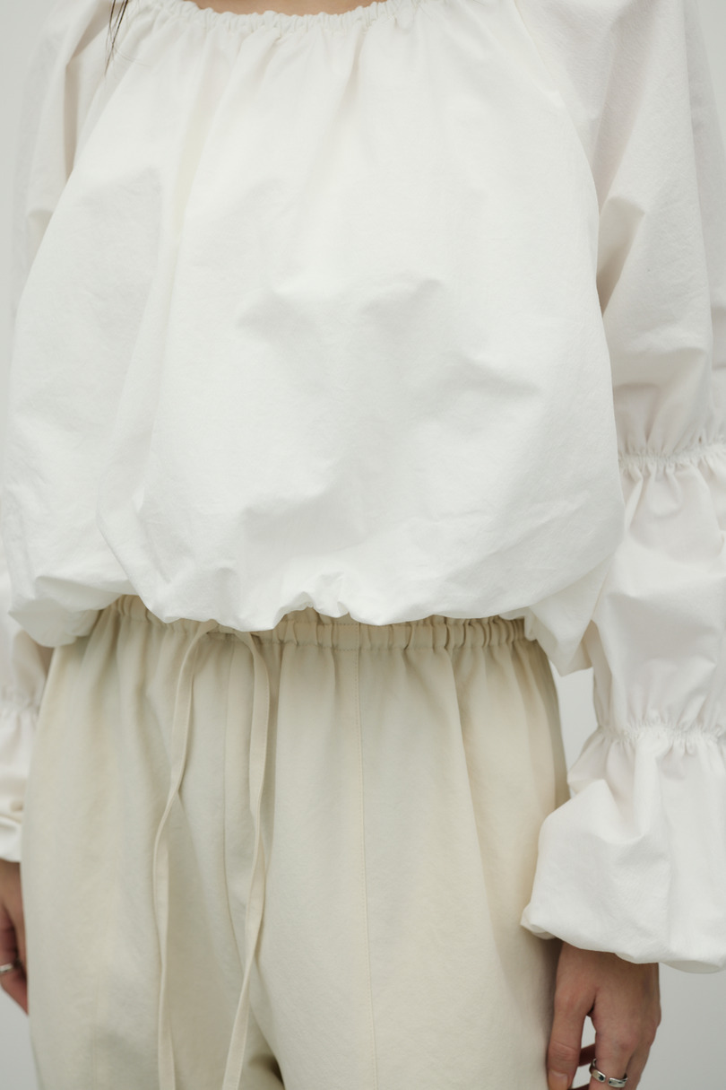 ランタンスリーブオフショルトップ 詳細画像 WHT 9