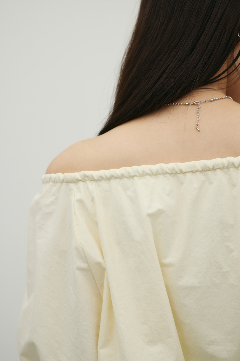 ランタンスリーブオフショルトップ 詳細画像 YEL 11