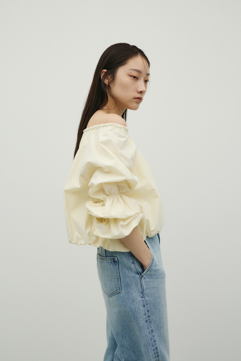ランタンスリーブオフショルトップ 詳細画像 YEL 3