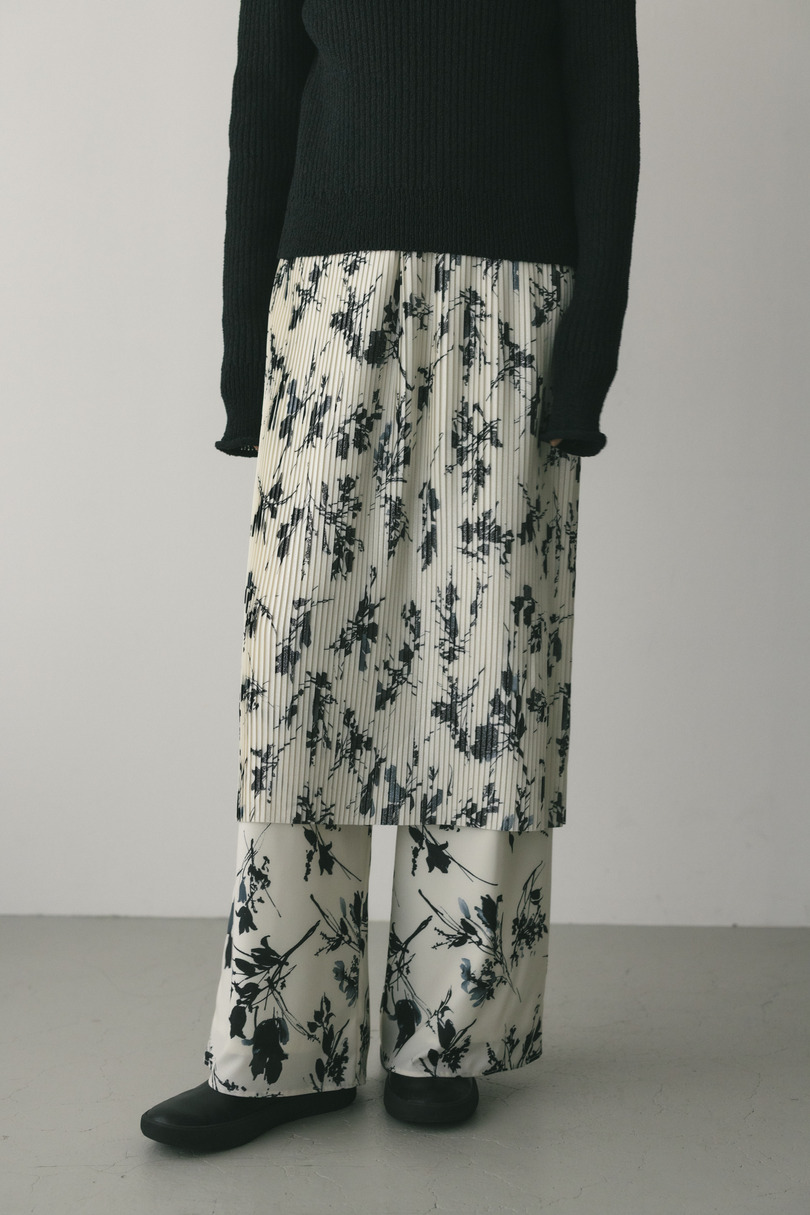 フラワープリントプリーツスカート 詳細画像 WHT 11