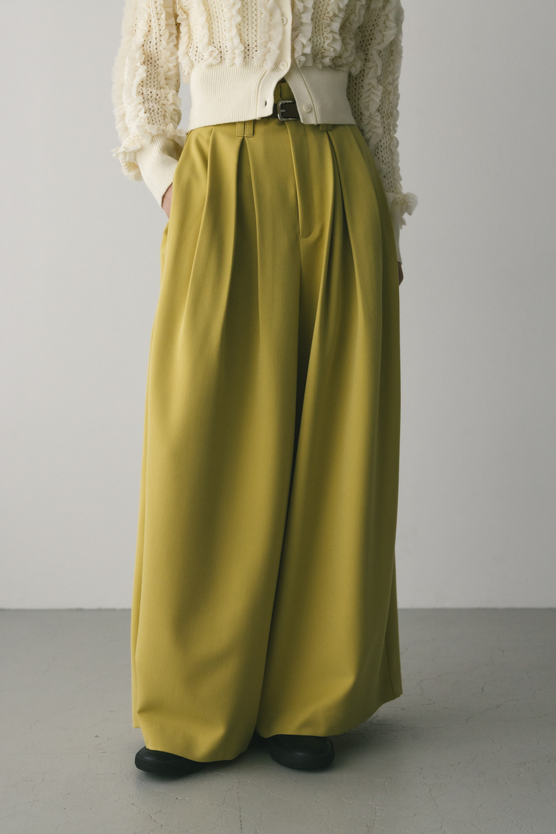 ハイウエストタックワイドパンツ 詳細画像 YEL 2