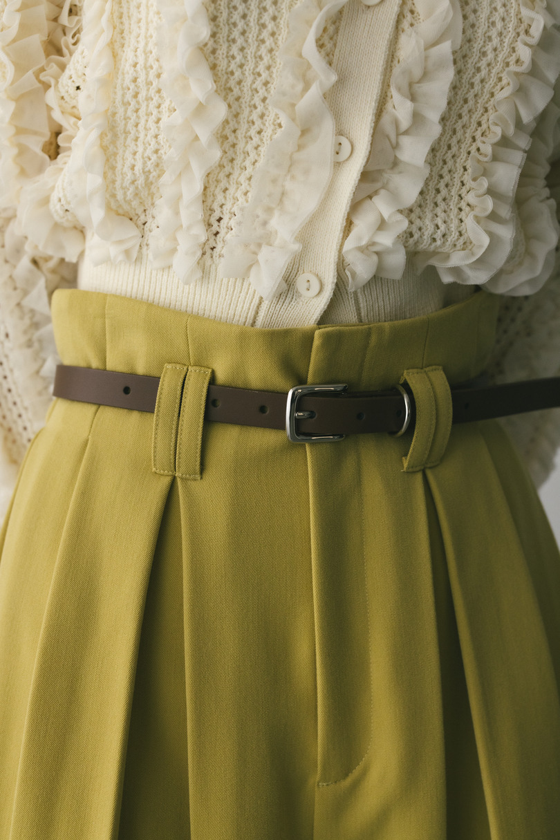 ハイウエストタックワイドパンツ 詳細画像 YEL 3