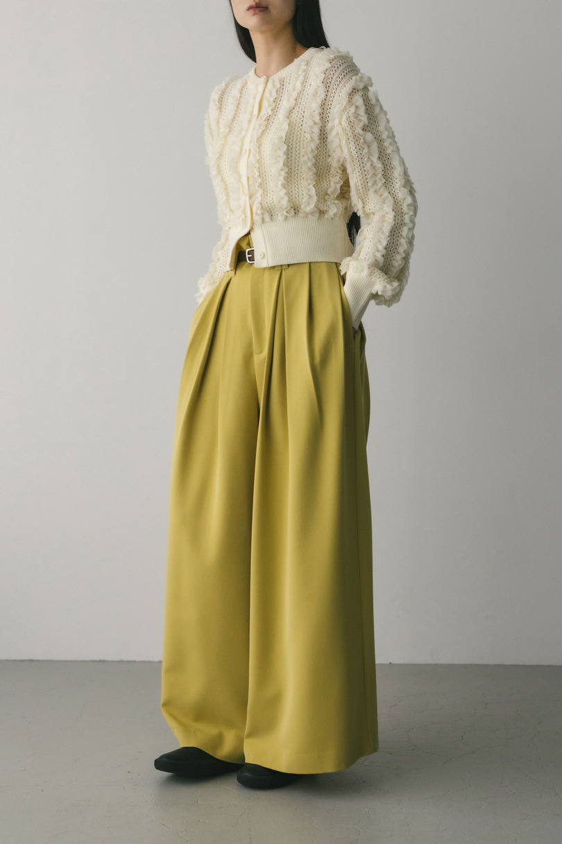 ハイウエストタックワイドパンツ 詳細画像 YEL 9