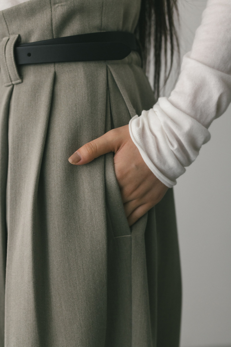 ハイウエストタックワイドパンツ 詳細画像 L/BEG 5