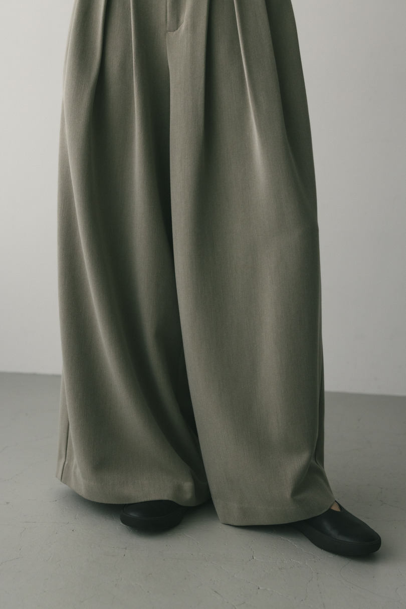 ハイウエストタックワイドパンツ 詳細画像 L/BEG 6