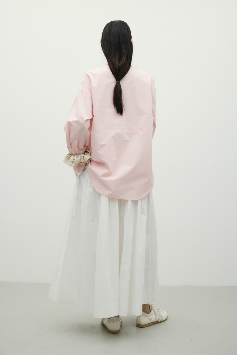 タックプリーツフレアスカート 詳細画像 WHT 4