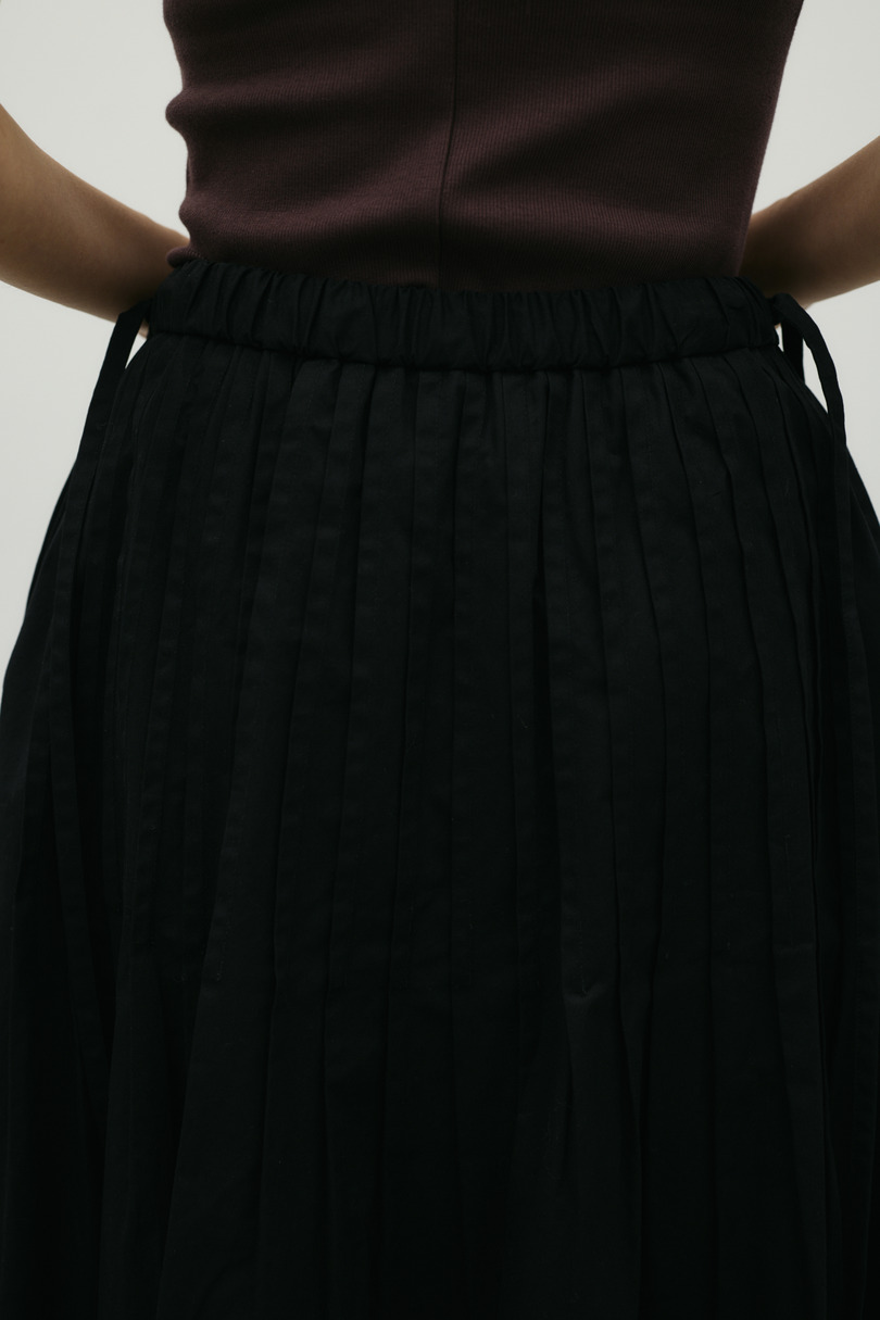 タックプリーツフレアスカート 詳細画像 BLK 10