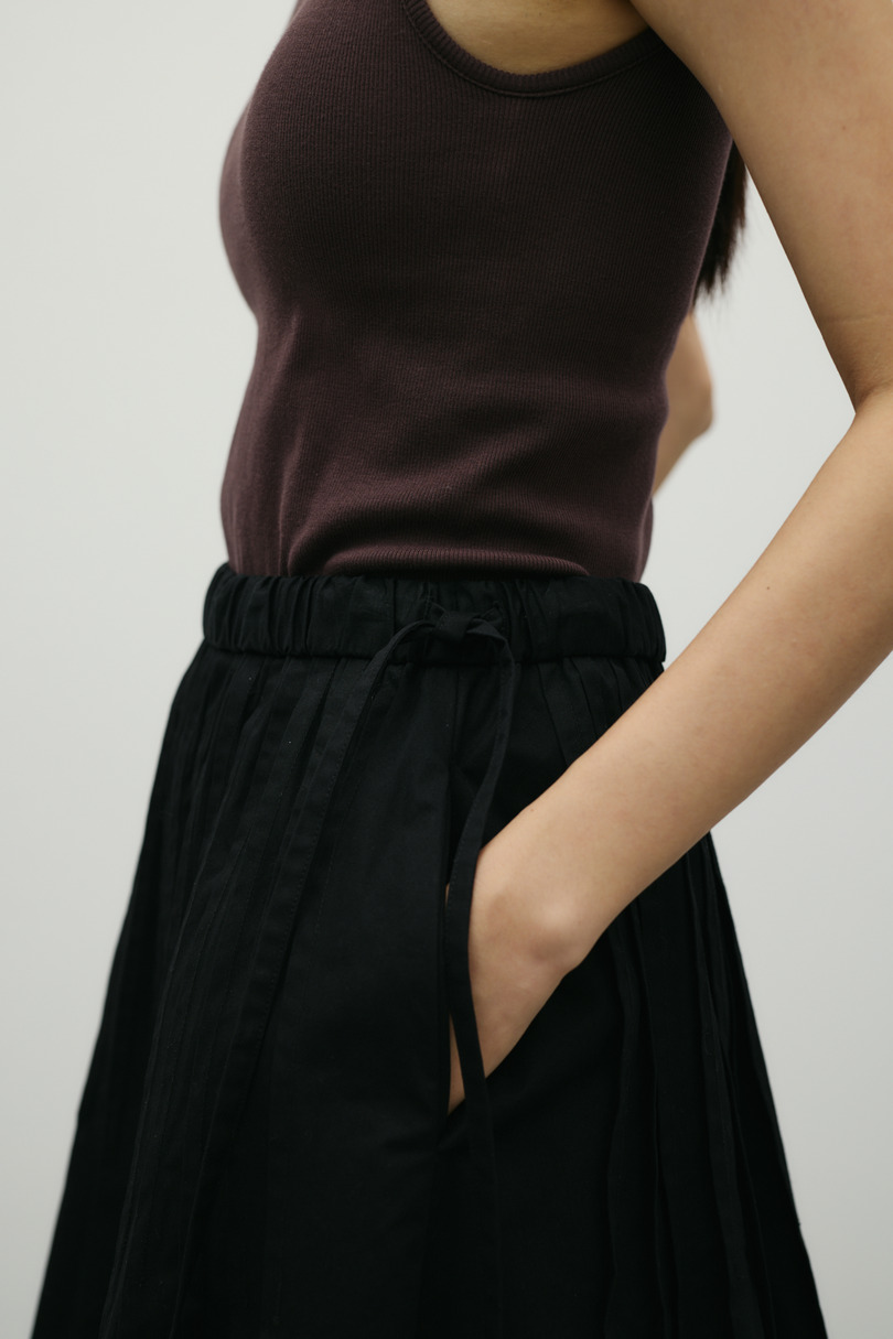 タックプリーツフレアスカート 詳細画像 BLK 8