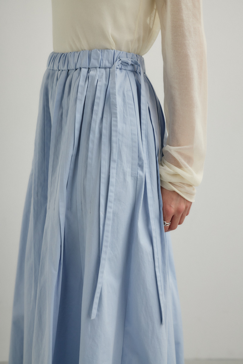 タックプリーツフレアスカート 詳細画像 SAX 5