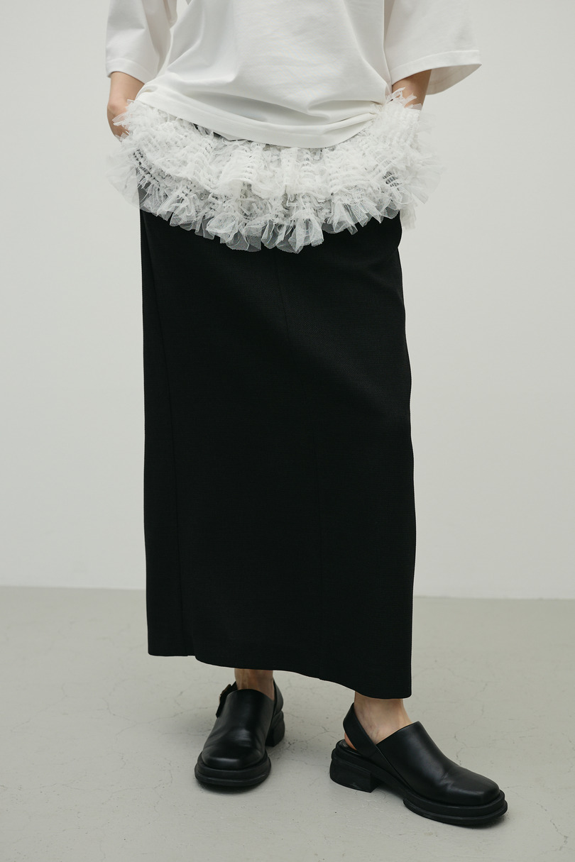 リネンライクストレートスカート