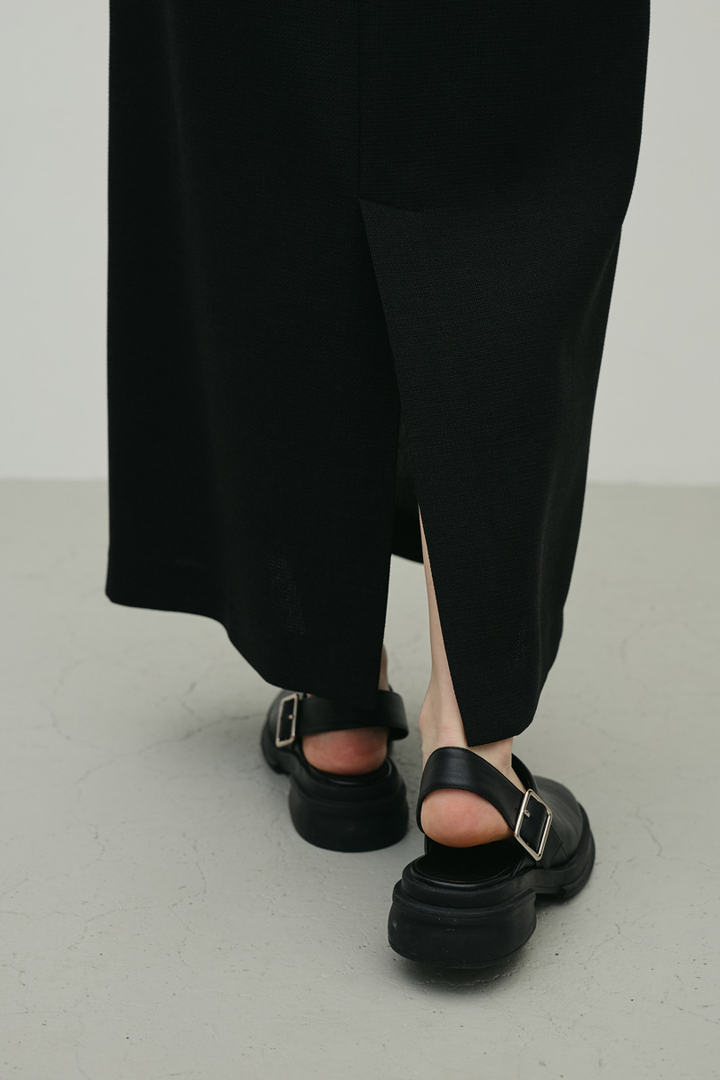 リネンライクストレートスカート 詳細画像 BLK 12