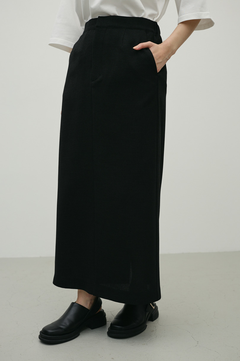リネンライクストレートスカート 詳細画像 BLK 5